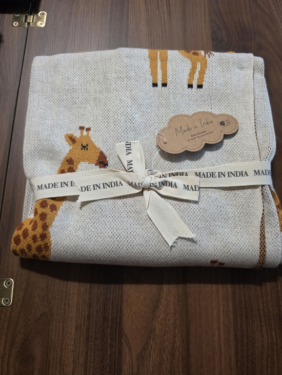 Other - 100% Cotton Giraffe Blanket